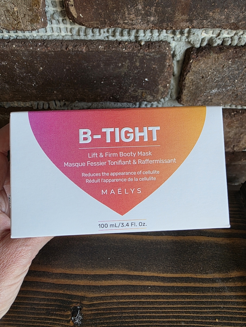 MAÉLYS B-TIGHT Lift & Firm Booty Mask — Pink/Orange Gradient